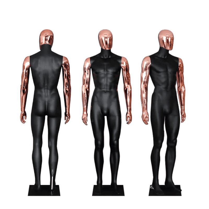 Chrome FRP Plastic Full Body Male Mannequin Chrome FRP Plastic Full Body Male Mannequin