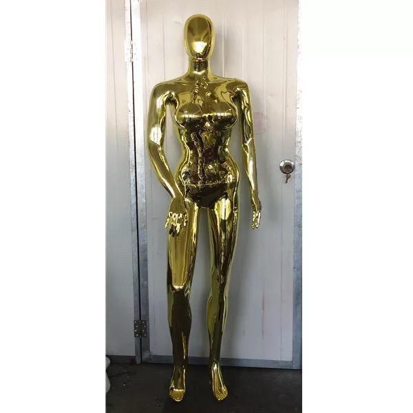 Big Breasts Size 12 Chrome Full Body Female Mannequin Big Breasts Size 12 Chrome Full Body Female Mannequin