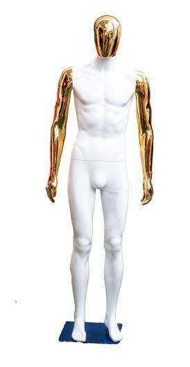 Chrome FRP Plastic Full Body Male Mannequin Chrome FRP Plastic Full Body Male Mannequin