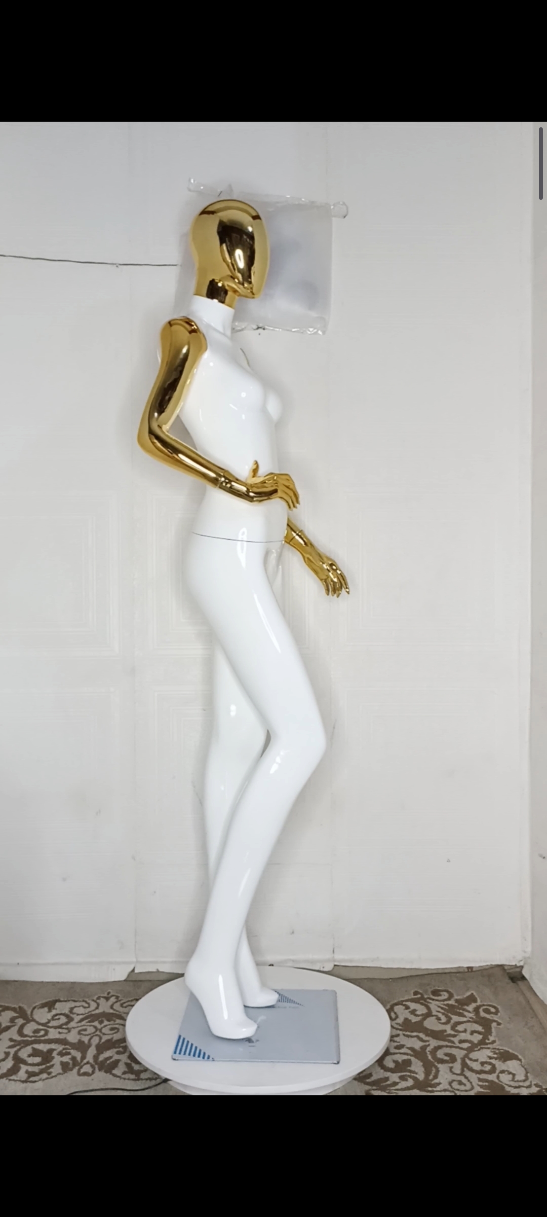 Tall Female Mannequin-2 tones Colour-Full Fibreglass Size 8 with Posture Tall Female Mannequin-2 tones Colour-Full Fibreglass Size 8 with Posture