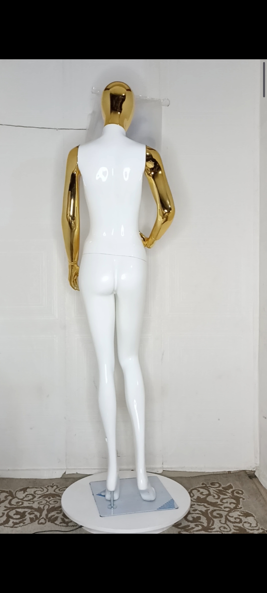 Tall Female Mannequin-2 tones Colour-Full Fibreglass Size 8 with Posture Tall Female Mannequin-2 tones Colour-Full Fibreglass Size 8 with Posture