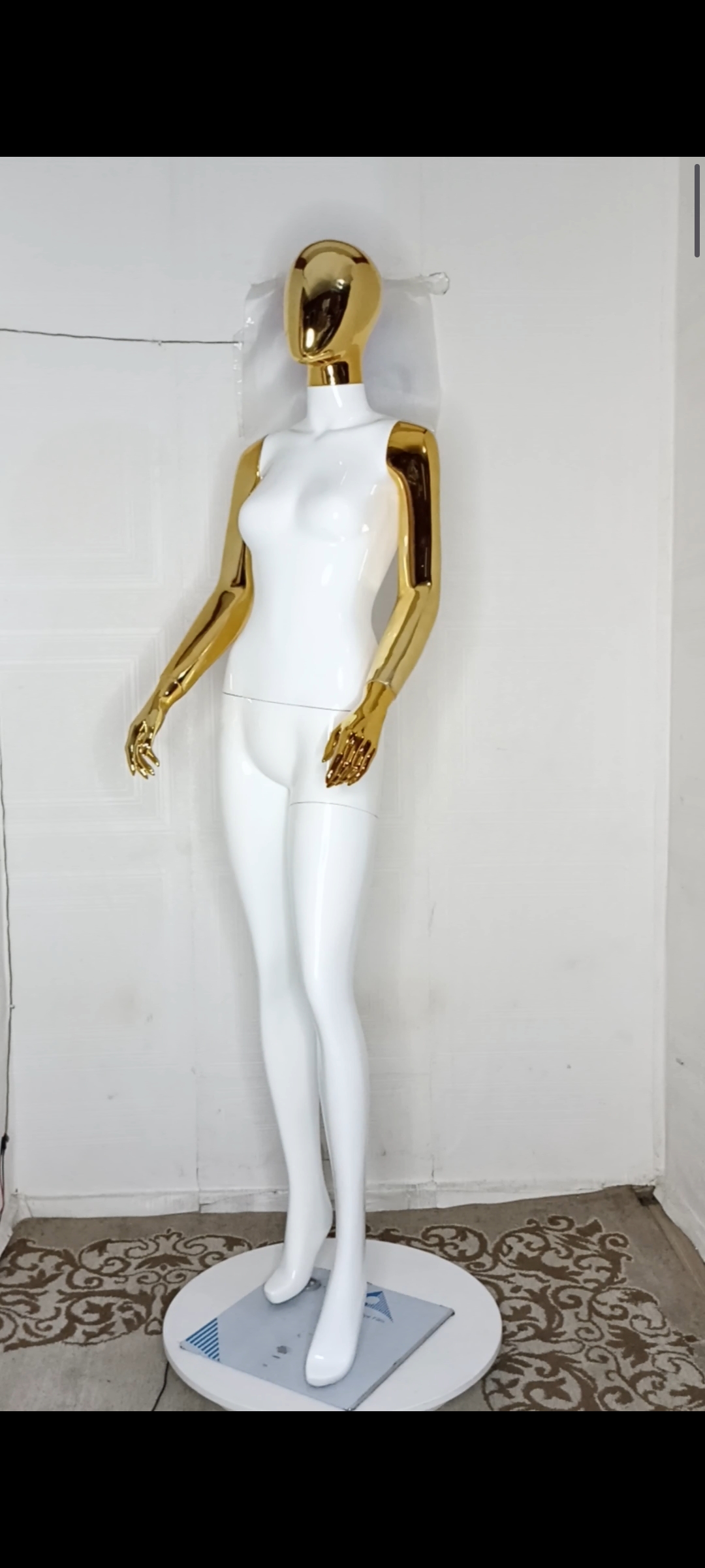 Tall Female Mannequin-2 tones Colour-Full Fibreglass Size 8 Tall Female Mannequin-2 tones Colour-Full Fibreglass Size 8