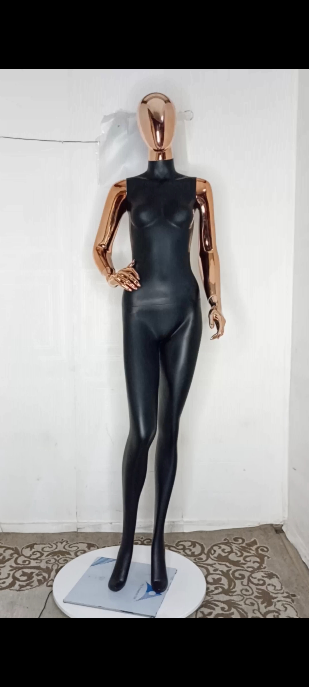 Tall Female Mannequin-2 tones Colour-Full Fibreglass Size 8 with Posture Tall Female Mannequin-2 tones Colour-Full Fibreglass Size 8 with Posture