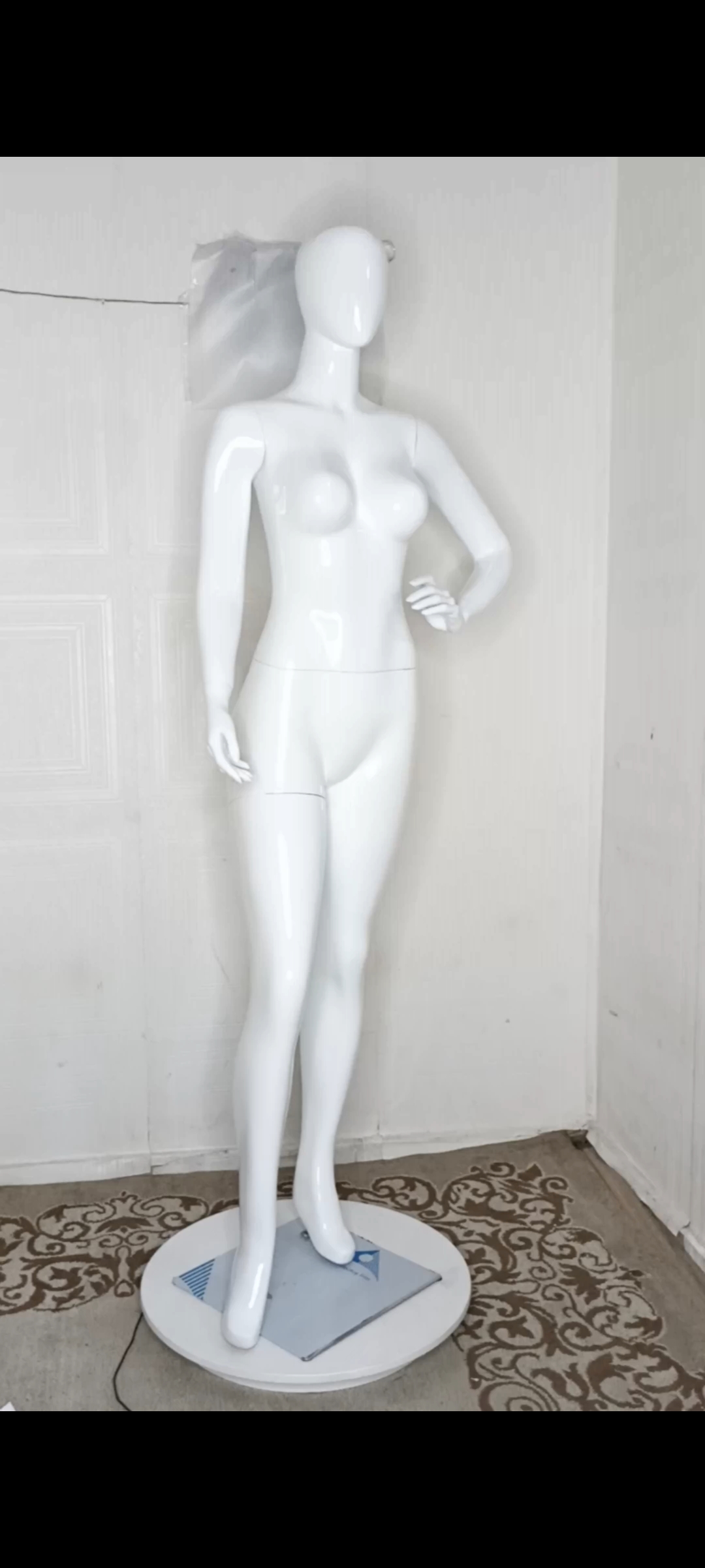 Female Mannequin-Full Plain Glossy Colour-Full Fibreglass Size 12 with Posture Female Mannequin-Full Plain Glossy Colour-Full Fibreglass Size 12 with Posture