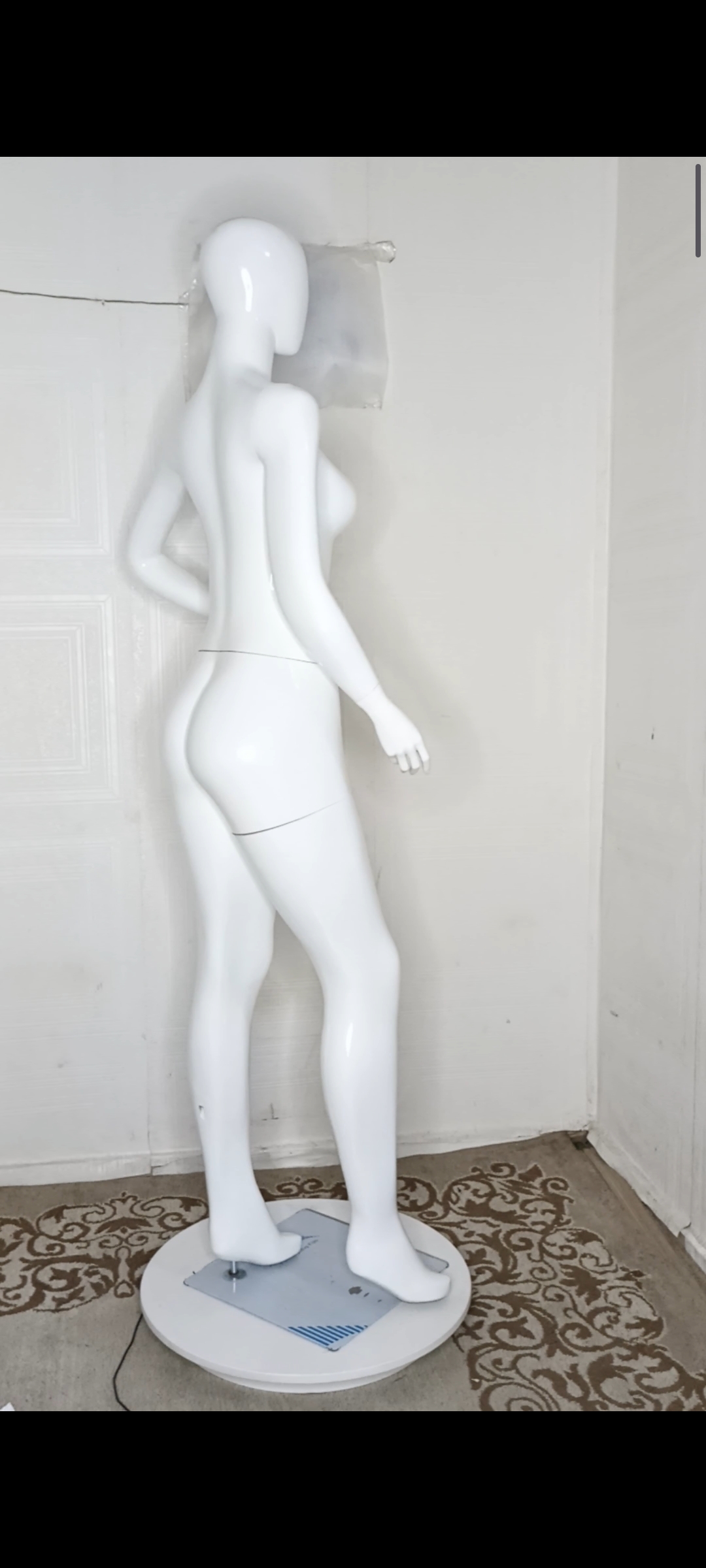 Female Mannequin-Full Plain Glossy Colour-Full Fibreglass Size 12 with Posture Female Mannequin-Full Plain Glossy Colour-Full Fibreglass Size 12 with Posture