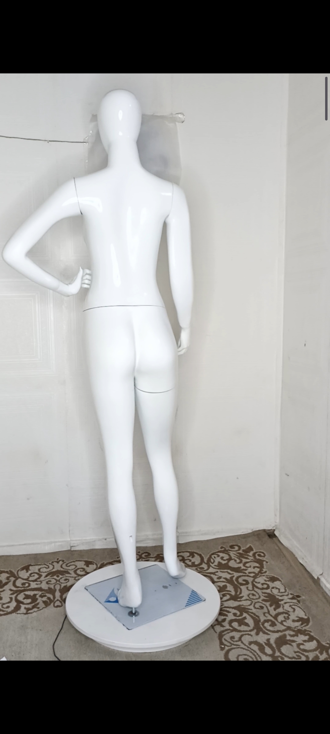 Female Mannequin-Full Plain Glossy Colour-Full Fibreglass Size 12 with Posture Female Mannequin-Full Plain Glossy Colour-Full Fibreglass Size 12 with Posture