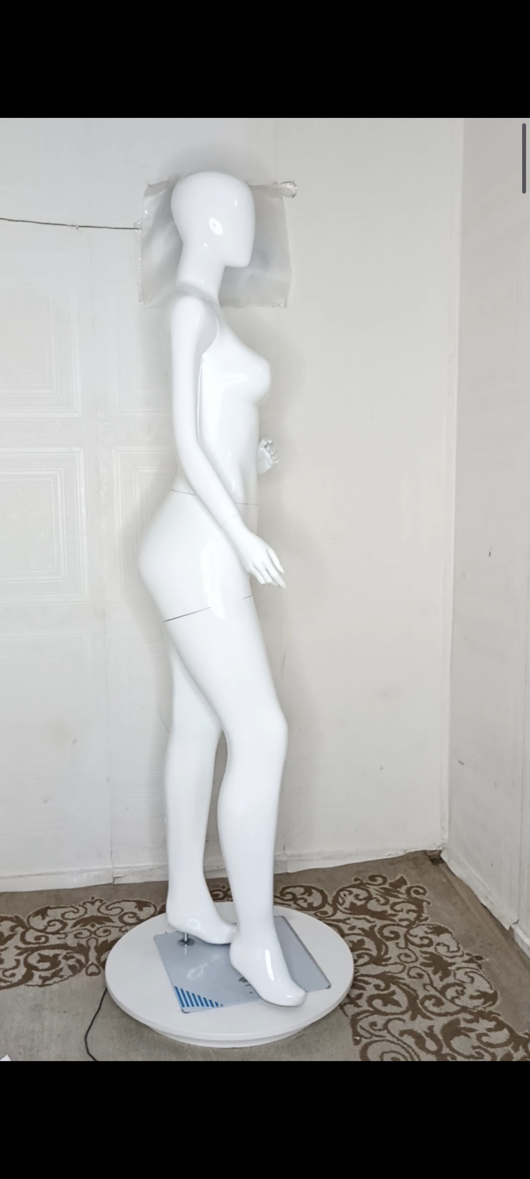 Female Mannequin-Full Plain Glossy Colour-Full Fibreglass Size 12 with Posture Female Mannequin-Full Plain Glossy Colour-Full Fibreglass Size 12 with Posture