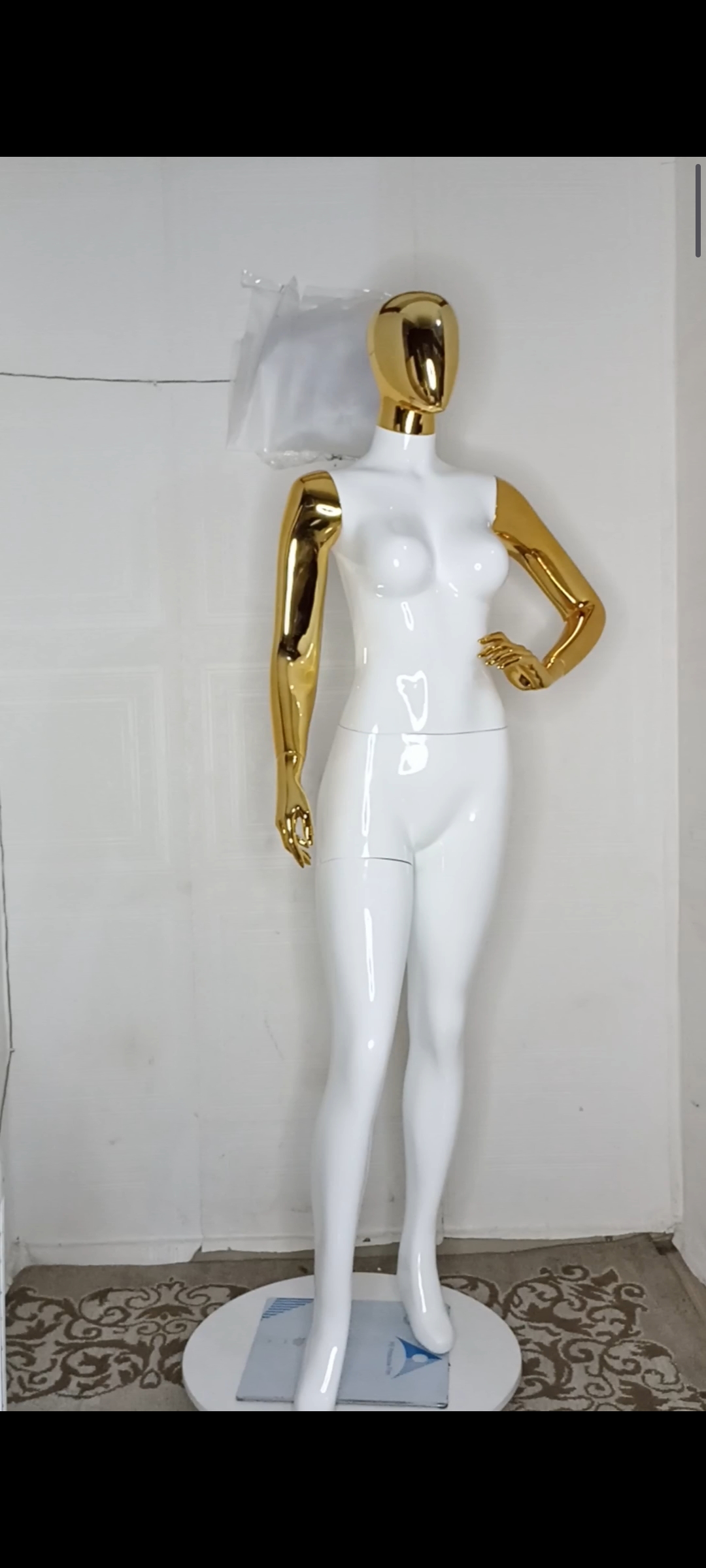 Female Mannequin-2 tones Colour-Full Fibreglass Size 12 with Posture Female Mannequin-2 tones Colour-Full Fibreglass Size 12 with Posture