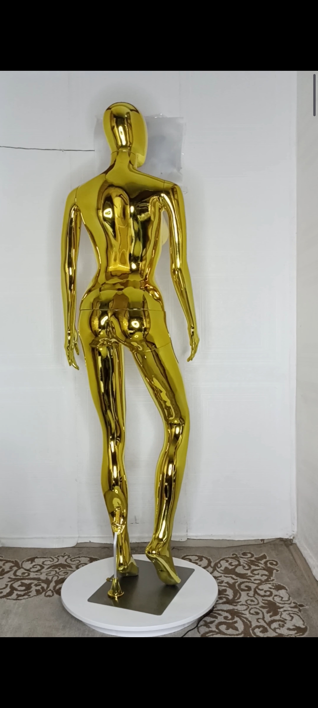 Big Breasts Size 12 Chrome Full Body Female Mannequin Big Breasts Size 12 Chrome Full Body Female Mannequin