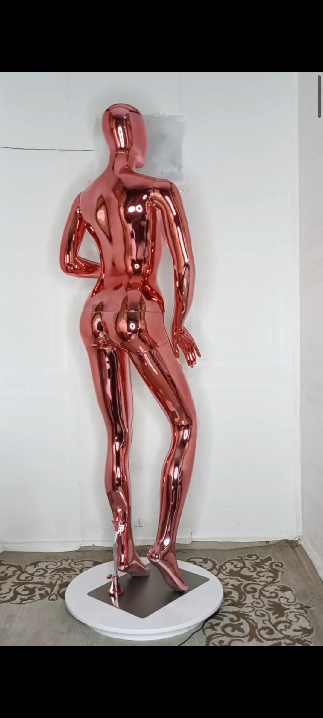 Big Breasts Size 12 Chrome Full Body Female Mannequin Big Breasts Size 12 Chrome Full Body Female Mannequin