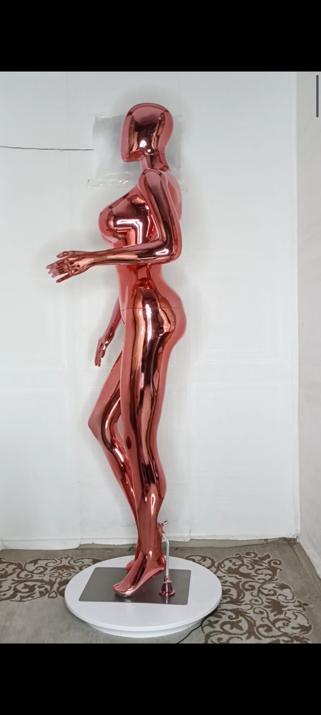 Big Breasts Size 12 Chrome Full Body Female Mannequin Big Breasts Size 12 Chrome Full Body Female Mannequin
