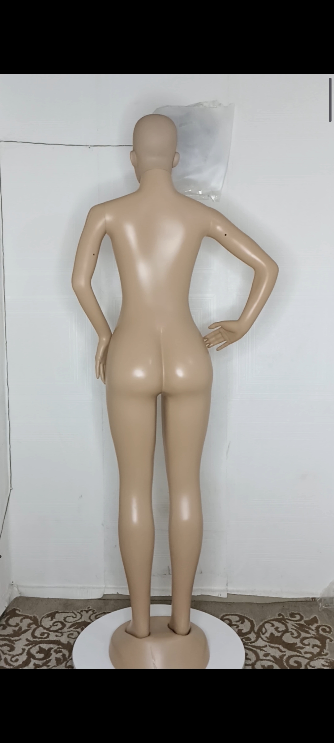 Adanne Size 10 Bald Head FRP Unbreakable Plastic Non- Detachable Foreign Female Mannequin Adanne Size 10 Bald Head FRP Unbreakable Plastic Non- Detachable Foreign Female Mannequin